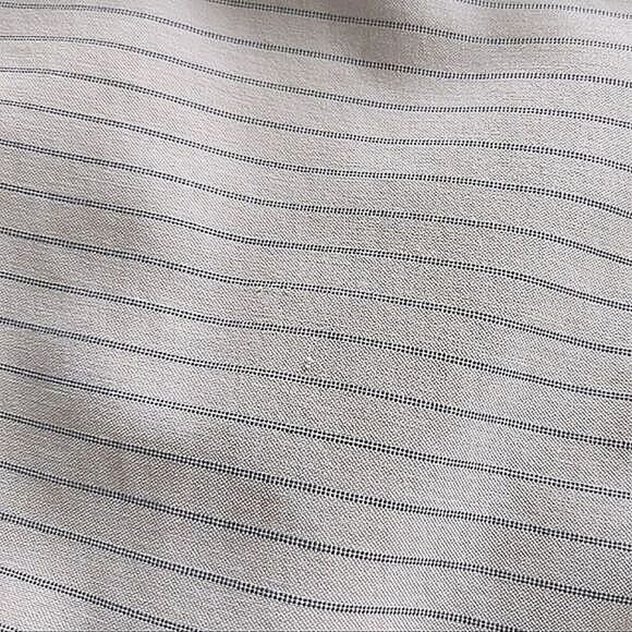 Vtg Tabi cropped mid-rise cream pinstripe summer ankle slacks - Picture 14 of 15